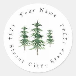 Drie Waterverf Pine Treels Labels