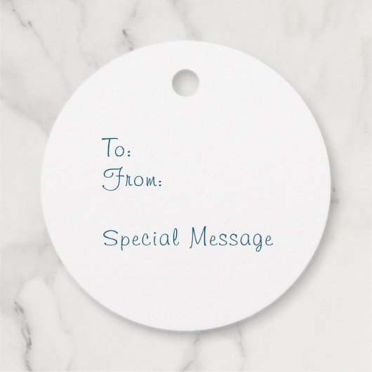 Drie Waterverf Pine Trees geven labels (Achterkant)