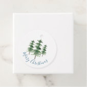 Drie Waterverf Pine Trees geven labels (In situ)
