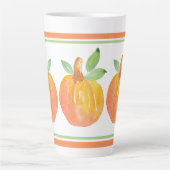 Drie Waterverf pompoenen 2 Latte Mok (Voorkant)