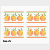 Drie Waterverf pompoenen 2 Rechthoekige Sticker (Vel)