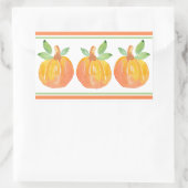 Drie Waterverf pompoenen 2 Rechthoekige Sticker (Tas)
