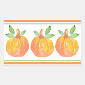 Drie Waterverf pompoenen 2 Rechthoekige Sticker (Voorkant)