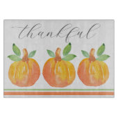 Drie Waterverf pompoenen 2 Snijplank (Voorkant)