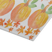 Drie Waterverf pompoenen & esdoorn bladeren Garlan Snijplank (Hoek)