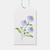 Drie Waterverven Asters Cadeaulabel (Voorkant)