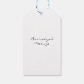 Drie Waterverven Asters Cadeaulabel (Achterkant)