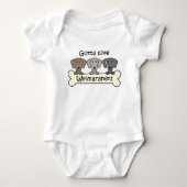 Drie Weimaraners Romper (Voorkant)