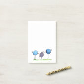 Drie Whimsicale Waterverf Vogels Post-it® Notes