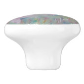 DRIE WHITE ORCHIDS CERAMIC KNOB KERAMISCHE KNOP (Zijkant)