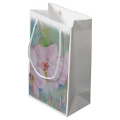 DRIE WHITE ORCHIDS GIFT BAG KLEIN CADEAUZAKJE (Achterkant Gekanteld)