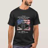 Drie wielen doen beide Amerikaanse vlaggen trike T-shirt (Voorkant)
