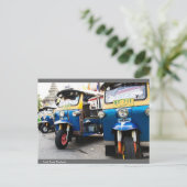 Drie wielen in thailand briefkaart (Staand voorkant)