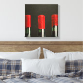 Drie wijnen 2010 canvas afdruk (Insitu (Slaapkamer))