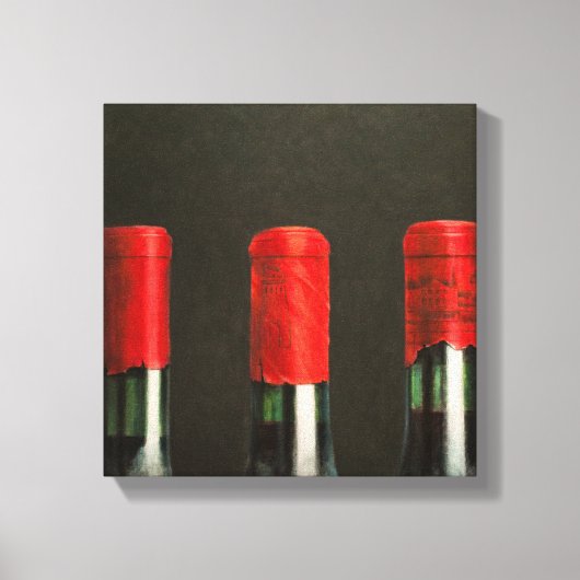 Drie wijnen 2010 canvas afdruk (Voorkant)