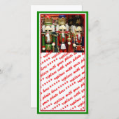 Drie Wijze Crackers - Notenkraker Soldaten Feestdagenkaart (Voorkant / Achterkant)