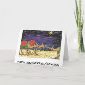 Drie wijze kamelen Kaart (Achterkant)