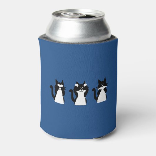 Drie Wijze Kittens Blikjeskoeler (Blikje Achterkant)
