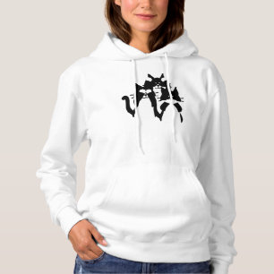 Drie Wijze Kittens in een Groep Hoodie