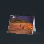 Drie Wijze Koningen Feestdagen Kaart<br><div class="desc">De drie Wijze Koningen naderen de trog. Kunst van "Drie Wijs Queens, " een ebook app beschikbaar bij de App Opslag (appstore.com/3wisequeens).</div>