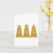 Drie wijze Man Kaart (Gele Bloem)