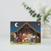 Drie wijze mannen bezoeken Jezus Briefkaart (Staand voorkant)