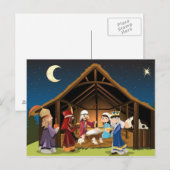 Drie wijze mannen bezoeken Jezus Briefkaart (Voorkant / Achterkant)
