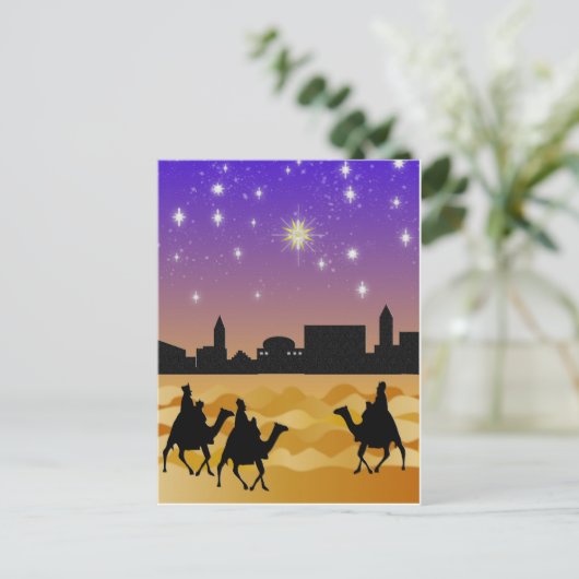 Drie wijze mannen briefkaart (Staand voorkant)