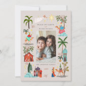 Drie Wijze mannen Drie Koningen Kerstvakantie Feestdagenkaart (Voorkant)