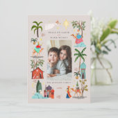 Drie Wijze mannen Drie Koningen Kerstvakantie Feestdagenkaart (Staand voorkant)