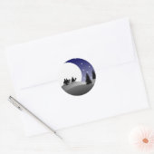 Drie Wijze Mannen Graphic Christmas Ronde Sticker (Envelop)