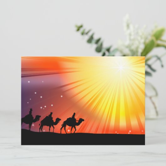 Drie wijze Mannen Kaart (Staand voorkant)