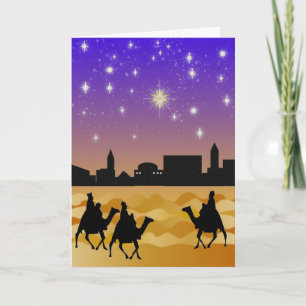 Drie wijze mannen kerst Kaart