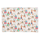 Drie wijze mannen kings & kamelen over druk kussensloop (Voorkant)