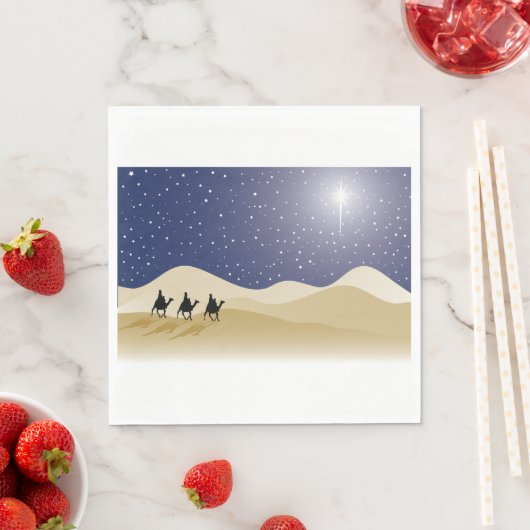 Drie wijze Mannen papieren servetten (Insitu)