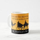  drie Wijze Mannen Religieuze Kerstmis Koffiemok (Voorkant links)