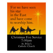  drie Wijze Mannen Religieuze Kerstmis Perfect Poster (Voorkant)