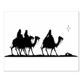 Drie wijze mannen silhouet patroon kunststempel rubberstempel (Afrduk)