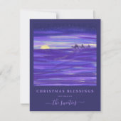 Drie wijze Mannen Waterverf aangepaste kerst Feestdagenkaart (Voorkant)