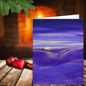 Drie wijze Mannen Waterverf Feestdagen Kaart