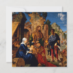 Drie Wijzen aanbidden het kindje Jezus