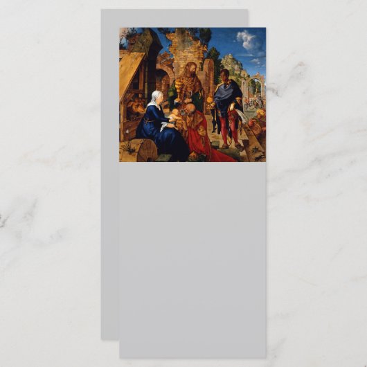 Drie Wijzen aanbidden het kindje Jezus (Voorkant / Achterkant)