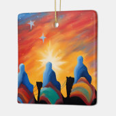 Drie Wijzen Abstract Keramisch Ornament (Links)