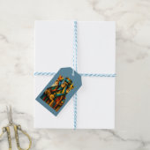 Drie Wijzen Abstracte Geboortekunst  Cadeaulabel (Met Touw)