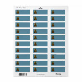 Drie Wijzen Abstracte Geboortekunst Etiket (Full Sheet)