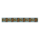 Drie Wijzen Abstracte Geboortekunst Grosgrain Lint (Voorkant)