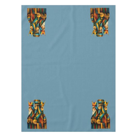 Drie Wijzen Abstracte Geboortekunst Tafelkleed (Voorkant)