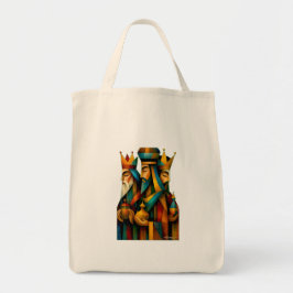 Drie Wijzen Abstracte Geboortekunst Tote Bag