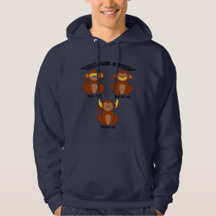 Drie wijzen apen hoodie