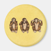 Drie wijzen apen magneet (Voorkant)